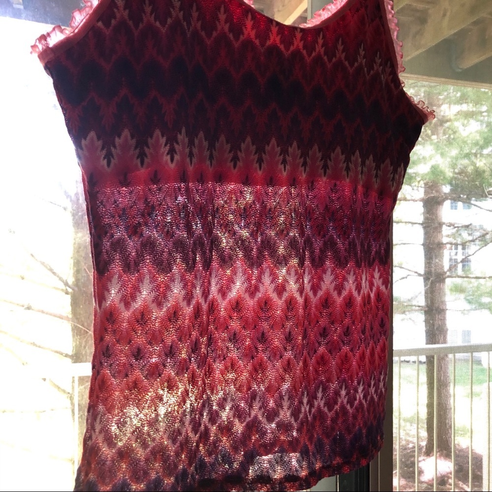 Moda International Beautiful Tank top Sz Medium - Picture 13 of 14
